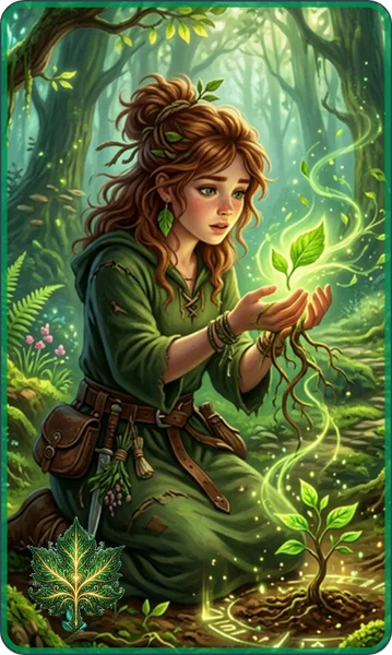 Hrací karty: Magické čarodějnice — náhled karty 12