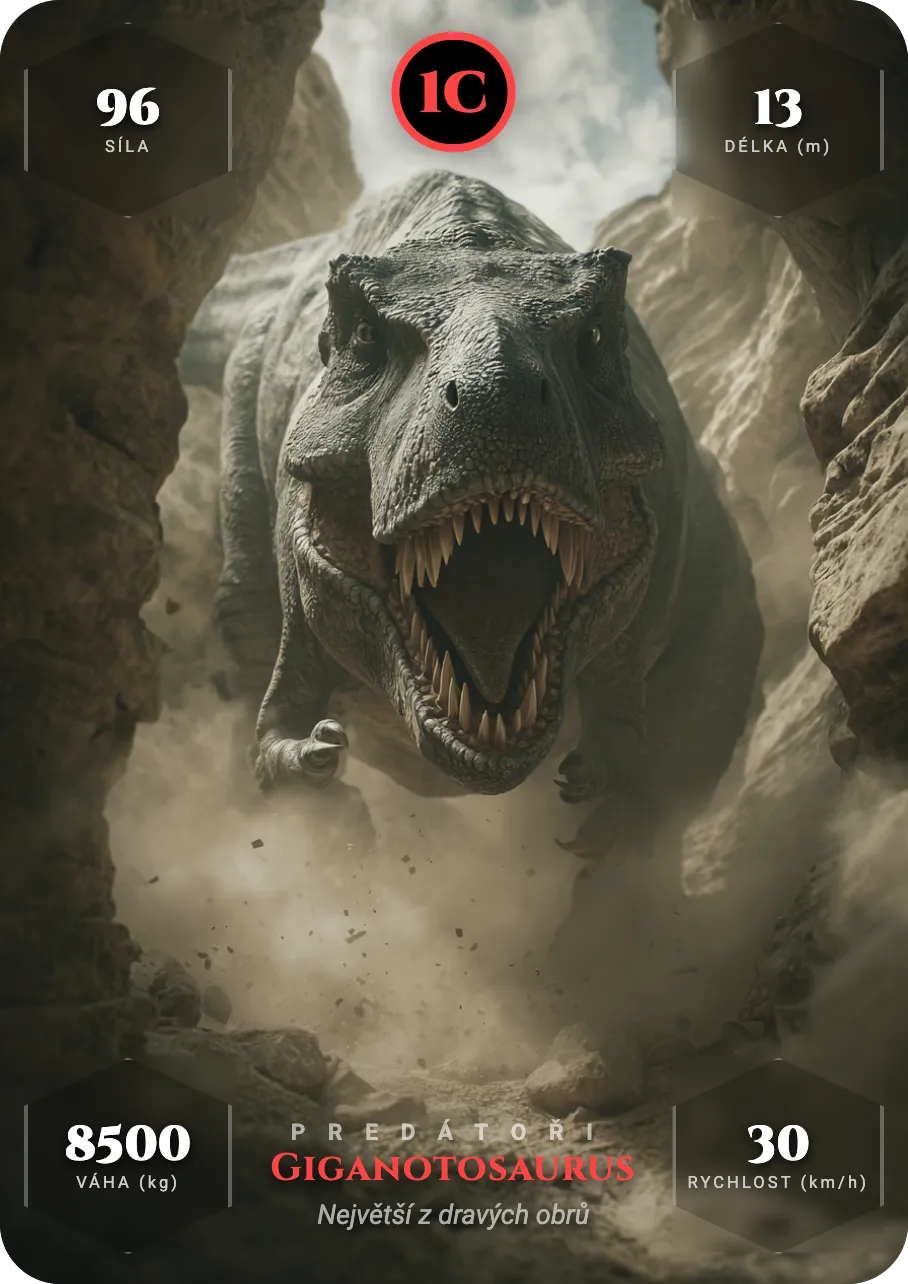 Kvarteto: Dinosauři — náhled karty 3