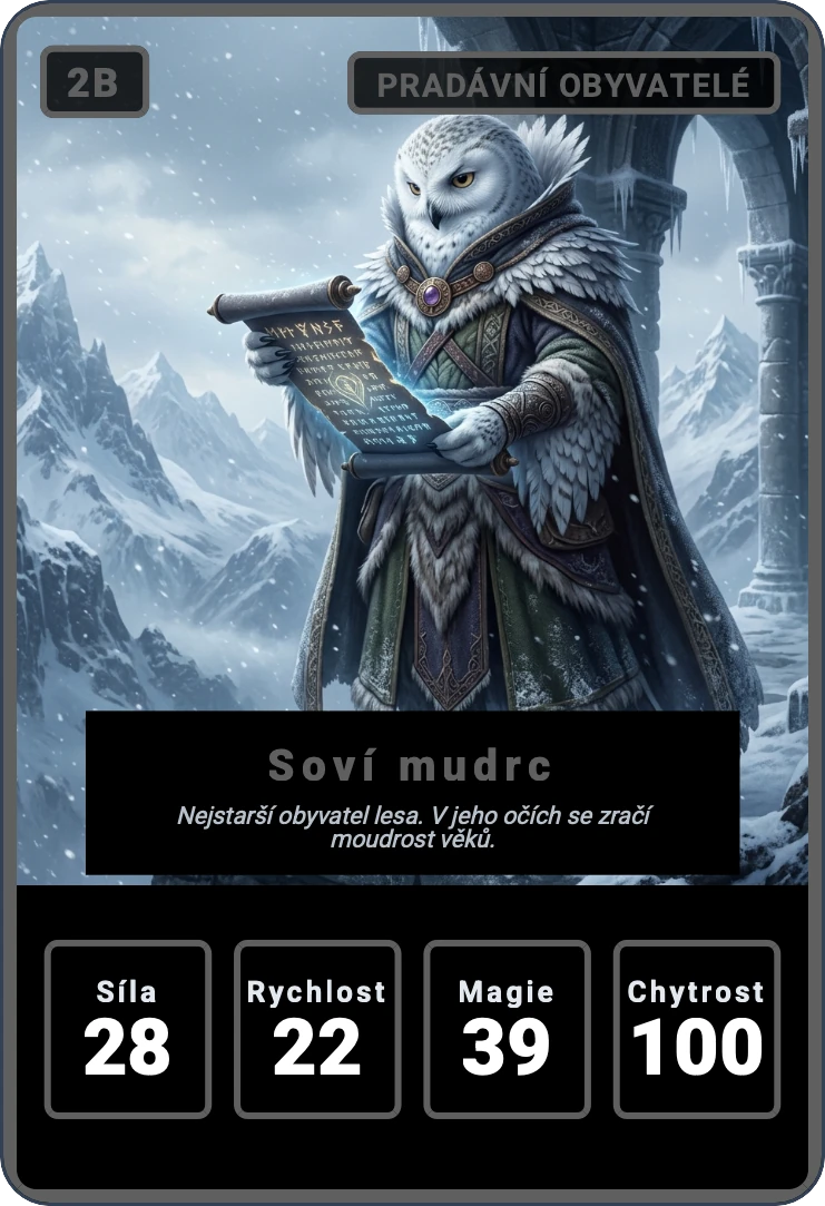 Kvarteto: Lesní bytosti — náhled karty 10