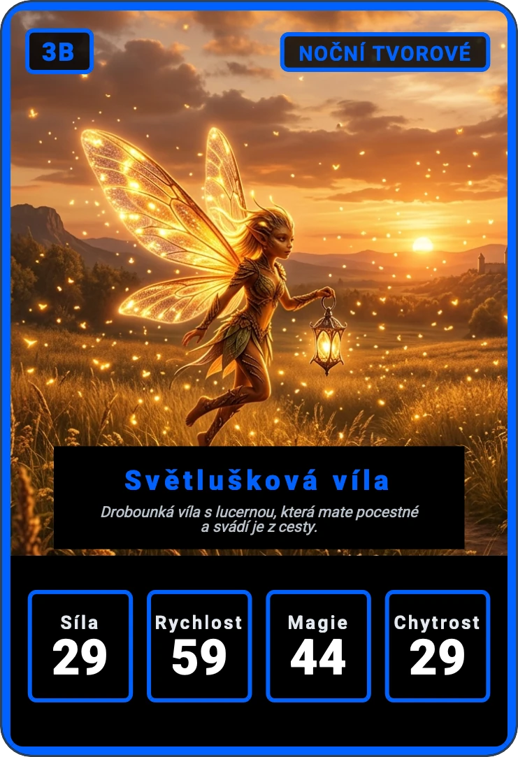 Kvarteto: Lesní bytosti — náhled karty 11