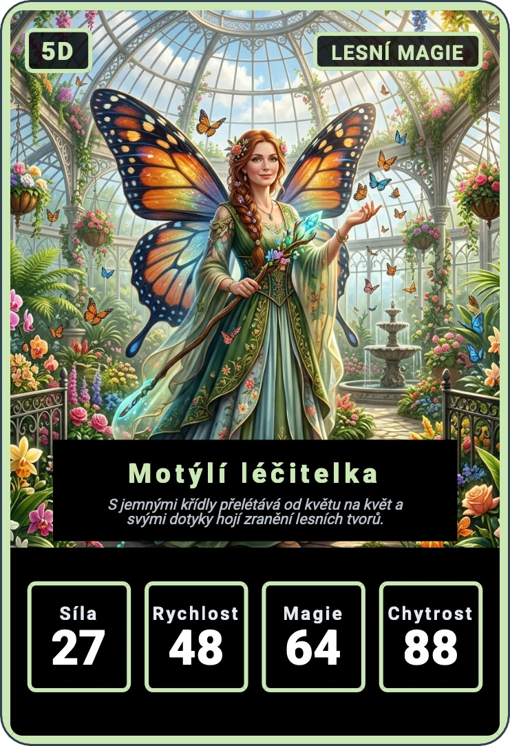 Kvarteto: Lesní bytosti — ukázková karta 4