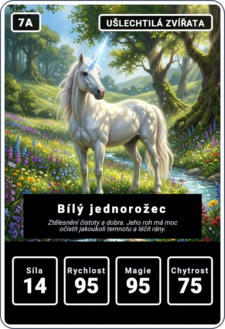 Kvarteto: Lesní bytosti — náhled karty 7