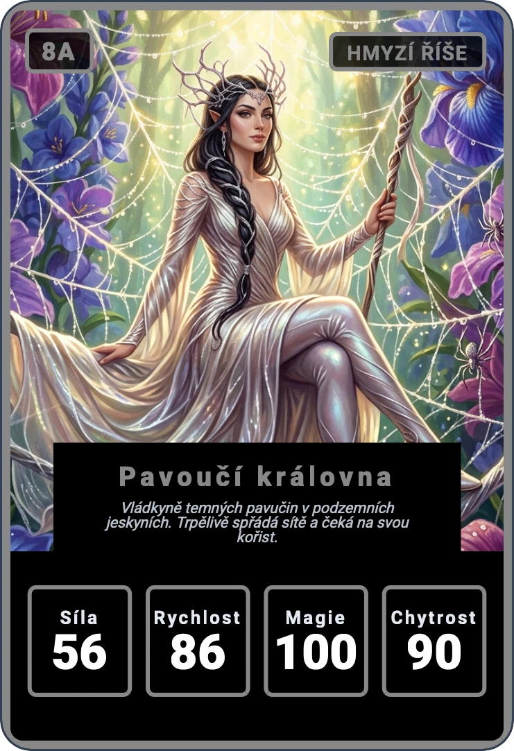 Kvarteto: Lesní bytosti — náhled karty 8