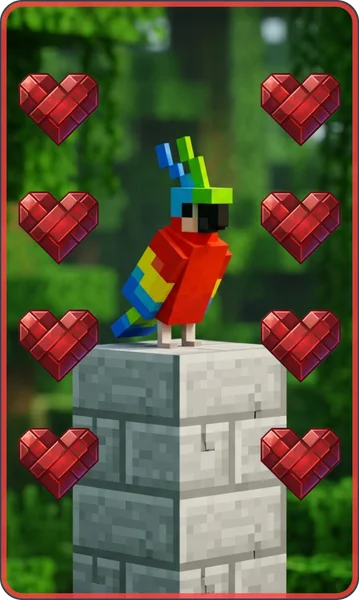Hrací karty: Pixelový svět — náhled karty 2