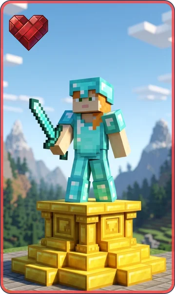 Hrací karty: Pixelový svět — náhled karty 6