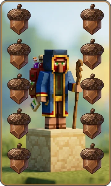 Hrací karty: Pixelový svět — náhled karty 12