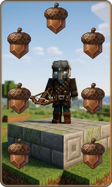 Hrací karty: Pixelový svět — náhled karty 9