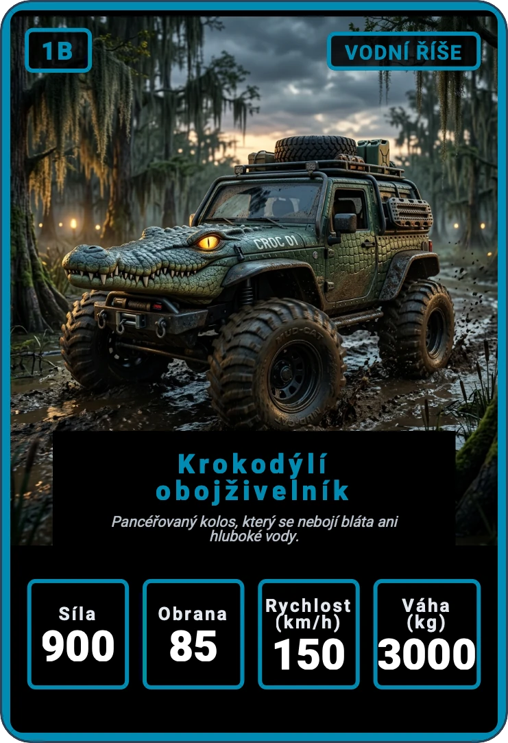 Kvarteto: Zvířecí auta — náhled karty 9