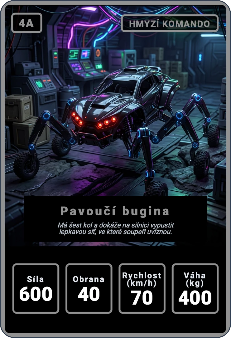 Kvarteto: Zvířecí auta — náhled karty 4