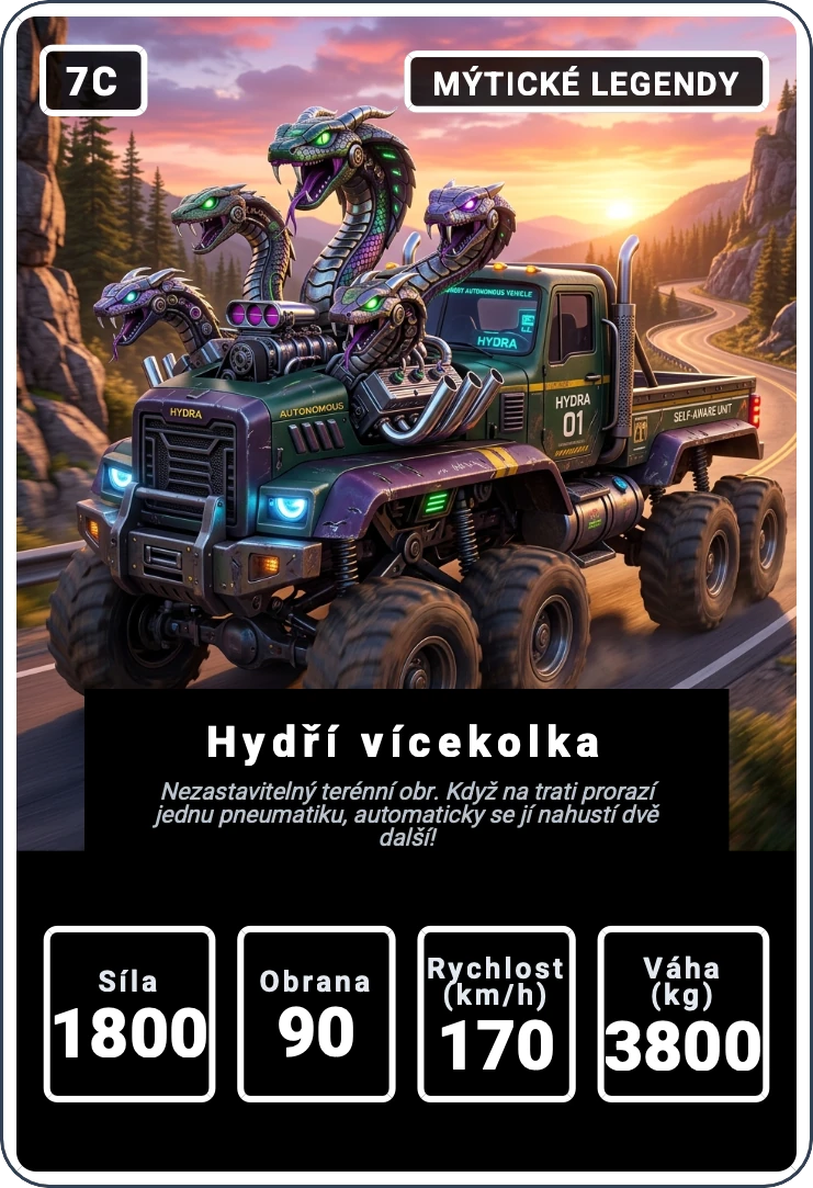 Kvarteto: Zvířecí auta — ukázková karta 4