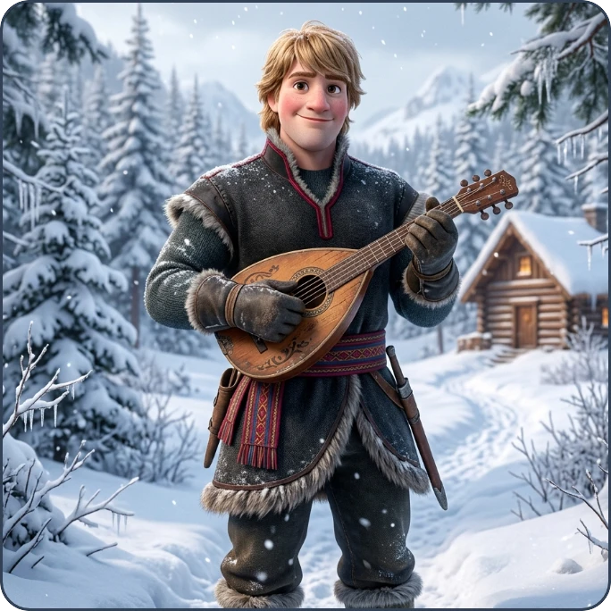 Pexeso: Království sněhu — náhled karty 5