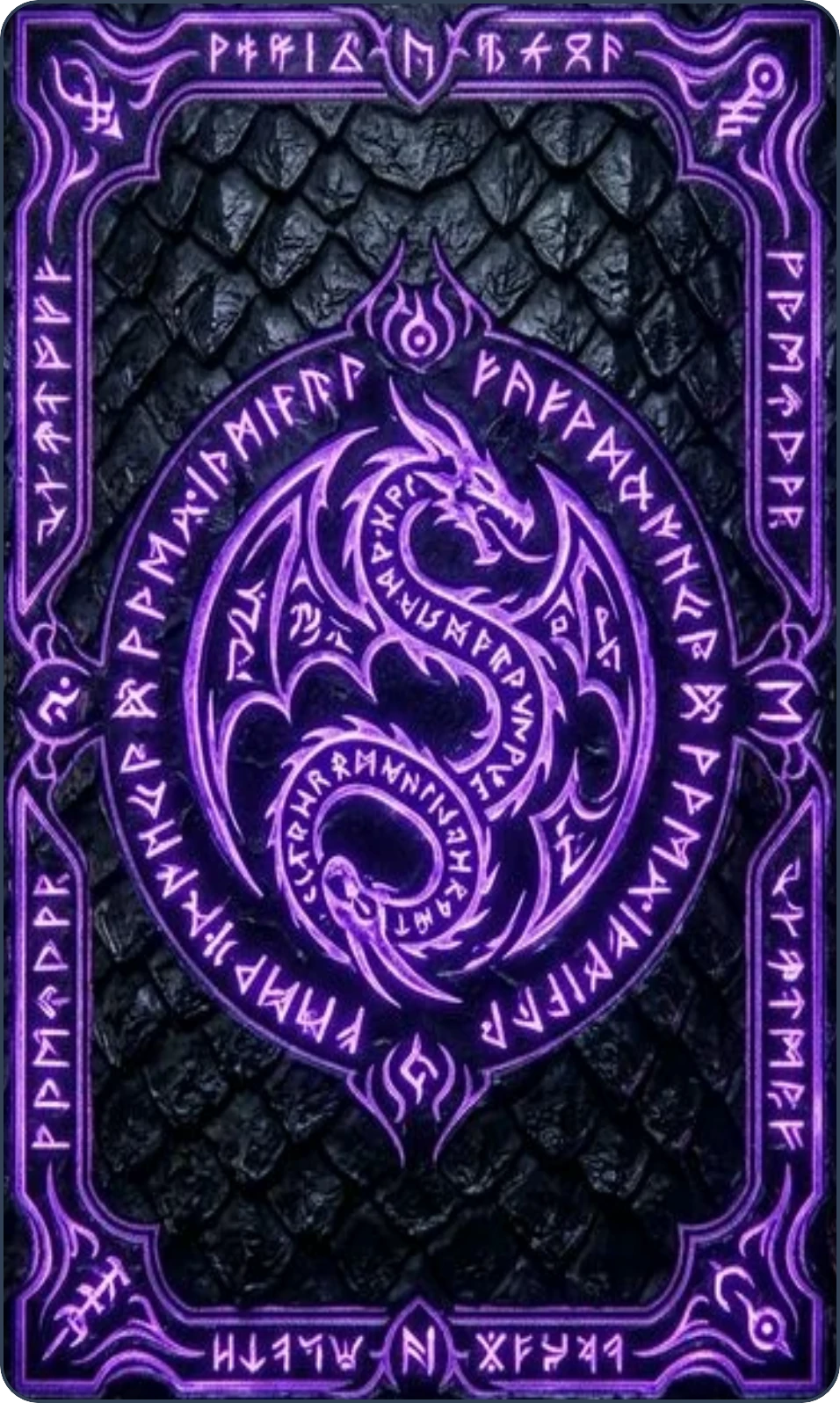 fialový drak symbol