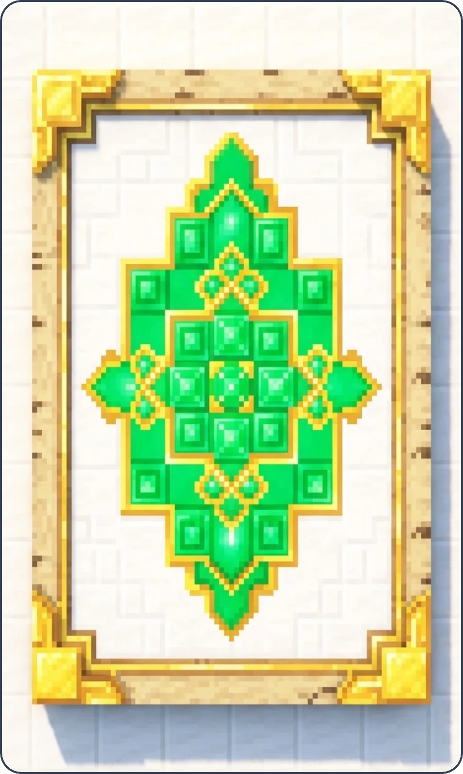 zelená mandala/geometrie